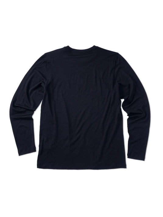 Pinqponq Longsleeve Merino - Sheep Navy (Male) Günstiger Verkauf