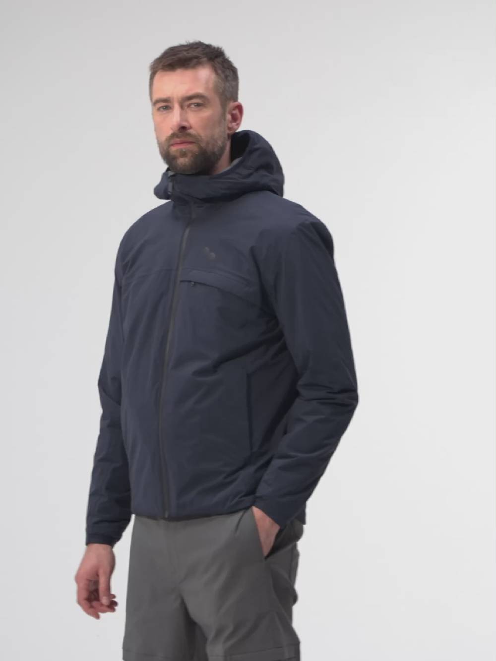 Pinqponq Hoodie Jacket - Fjord Navy (Male) Kostenloser Versand