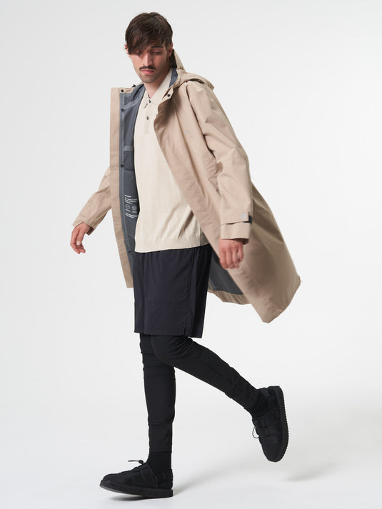 Pinqponq Aestech Rain Parka - Caramel Khaki (Unisex) Versandkostenfrei