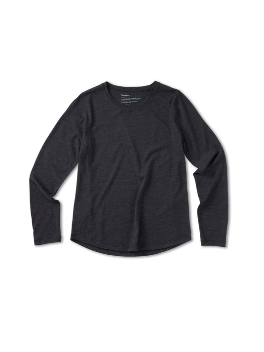 Pinqponq Longsleeve Merino - Dark Grey Melange (Female) Bestseller