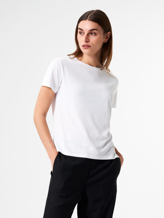 Pinqponq T-Shirt TENCEL™ - Wooden White (Female) Kauf eins, bekomm eins gratis