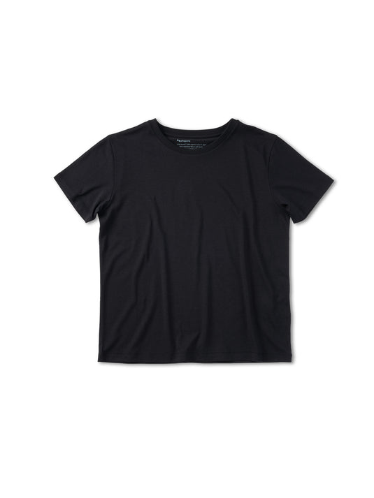 Pinqponq T-Shirt TENCEL™ - Wooden Black (Female) Tägliche Deals