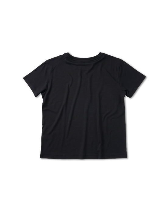 Pinqponq T-Shirt TENCEL™ - Wooden Black (Female) Tägliche Deals