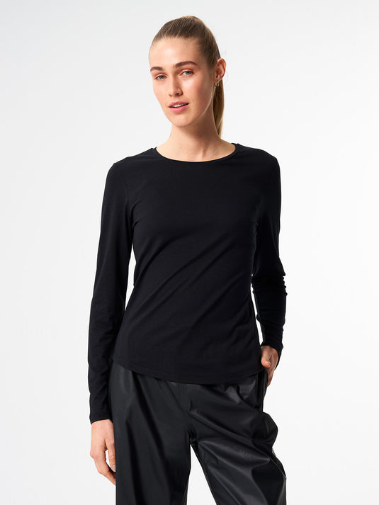 Pinqponq Longsleeve TENCEL™ - Wooden Black (Female) Tiefpreis