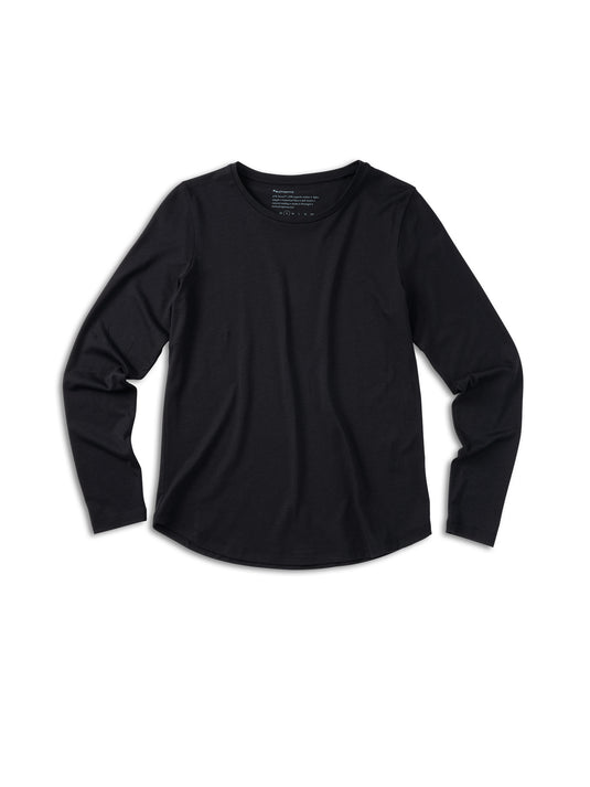 Pinqponq Longsleeve TENCEL™ - Wooden Black (Female) Tiefpreis