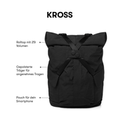 Pinqponq Kross - Crinkle Black Kostenlose Rückgabe