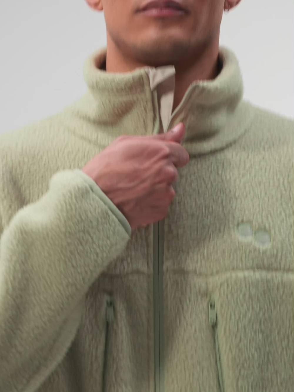 Pinqponq Fleece Jacket - Reed Olive (Male) Kostenloser Versand international