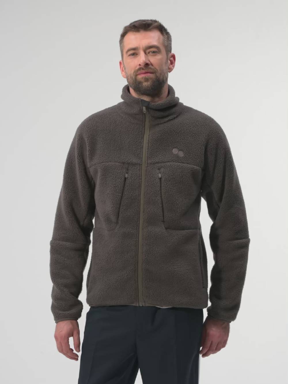 Pinqponq Fleece Jacket - Coffee Brown (Male) Begrenzt auf 3 Tage