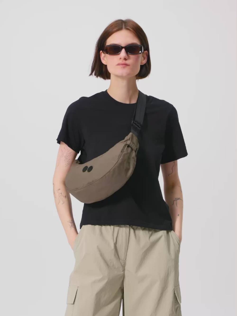 Pinqponq Krumm Small - Pure Brown Räumungsverkauf
