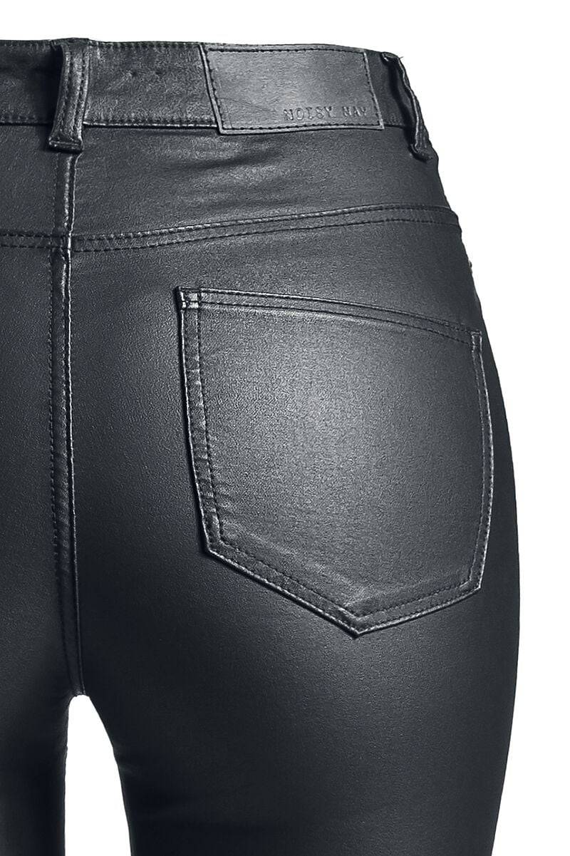 EMP "NMCallie High Waist Skinny Coated Pants" Jeans schwarz von Noisy May Letzter Tag