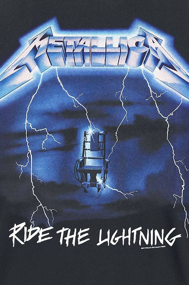 EMP "Ride The Lightning" T-Shirt schwarz von Metallica 50% Rabatt mit kostenlosem Versand