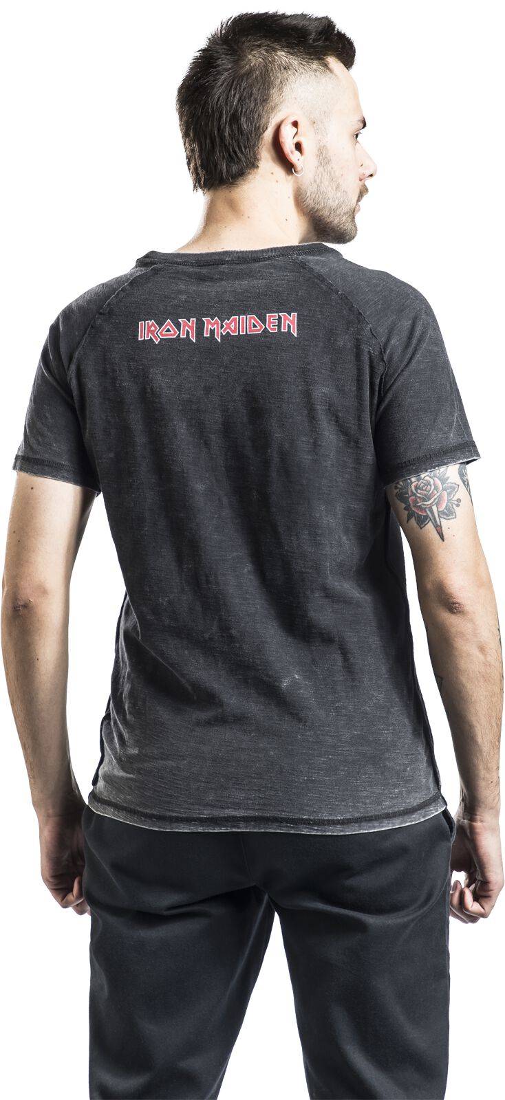 EMP "EMP Signature Collection" T-Shirt dunkelgrau/grau von Iron Maiden Kostenloser Versand international