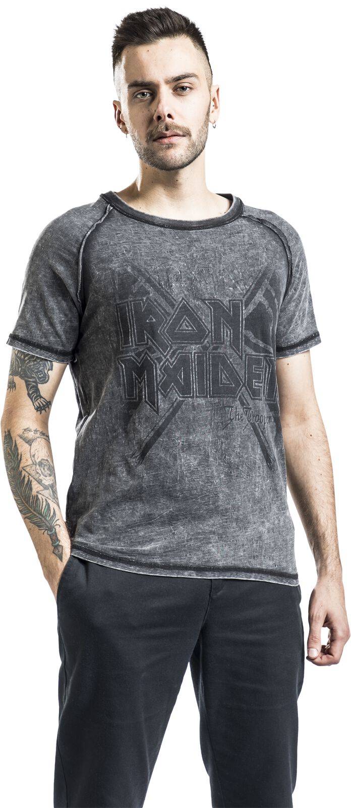EMP "EMP Signature Collection" T-Shirt dunkelgrau/grau von Iron Maiden Kostenloser Versand international