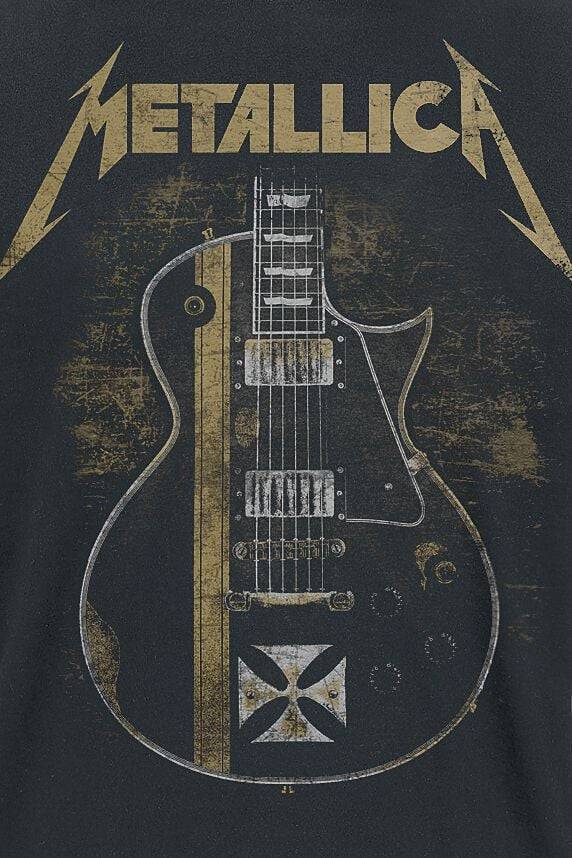 EMP "Hetfield Iron Cross Guitar" T-Shirt schwarz von Metallica Begrenzt auf 3 Tage
