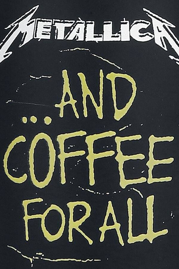 EMP " And Coffee For All" Tasse mattschwarz von Metallica Rabatte dieses Monats
