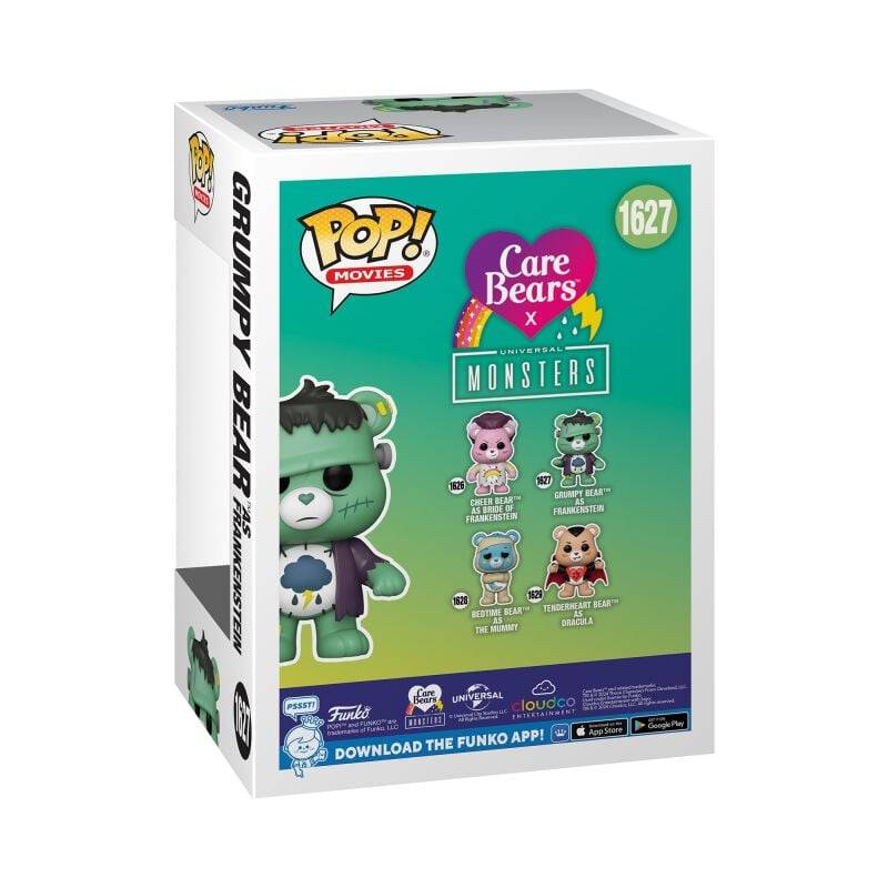 EMP "Die Glücksbärchis x Universal Monsters - Grumpy Bear as Frankenstein Vinyl Figur 1627" Funko Pop! multicolor von Die Glücksbärchis 2025