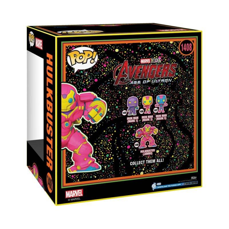 EMP "Hulkbuster (Blacklight) (Jumbo Pop!) Vinyl Figur 1408" Funko Pop! multicolor von Iron Man Auslauf