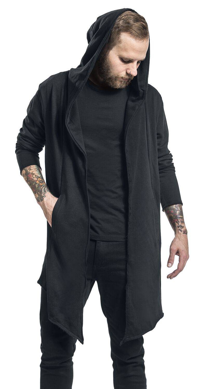 EMP "Long Hooded Open Edge Cardigan" Cardigan schwarz von Urban Classics Flash Sale