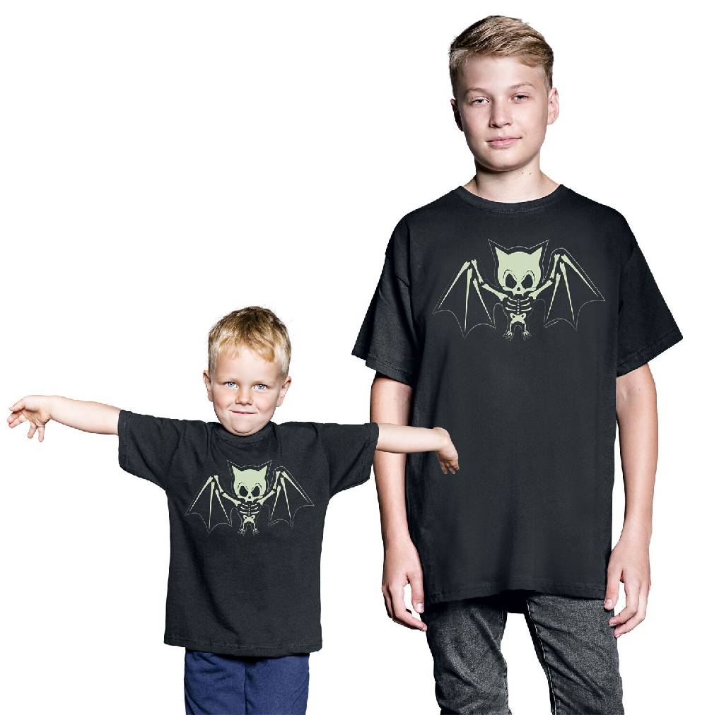 EMP "Kids - Fledermaus Skelett" T-Shirt schwarz von Tierisch Valentinstagsangebot