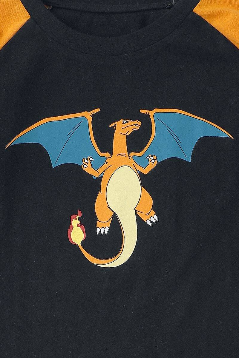 EMP "Kids - Glurak - Bring The Heat" Langarmshirt schwarz/orange von Pokémon Lagerräumung