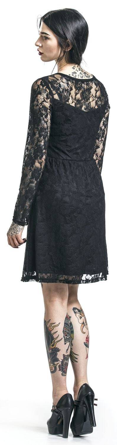 EMP "Lace Dress" Kurzes Kleid schwarz von Gothicana by EMP Bestseller