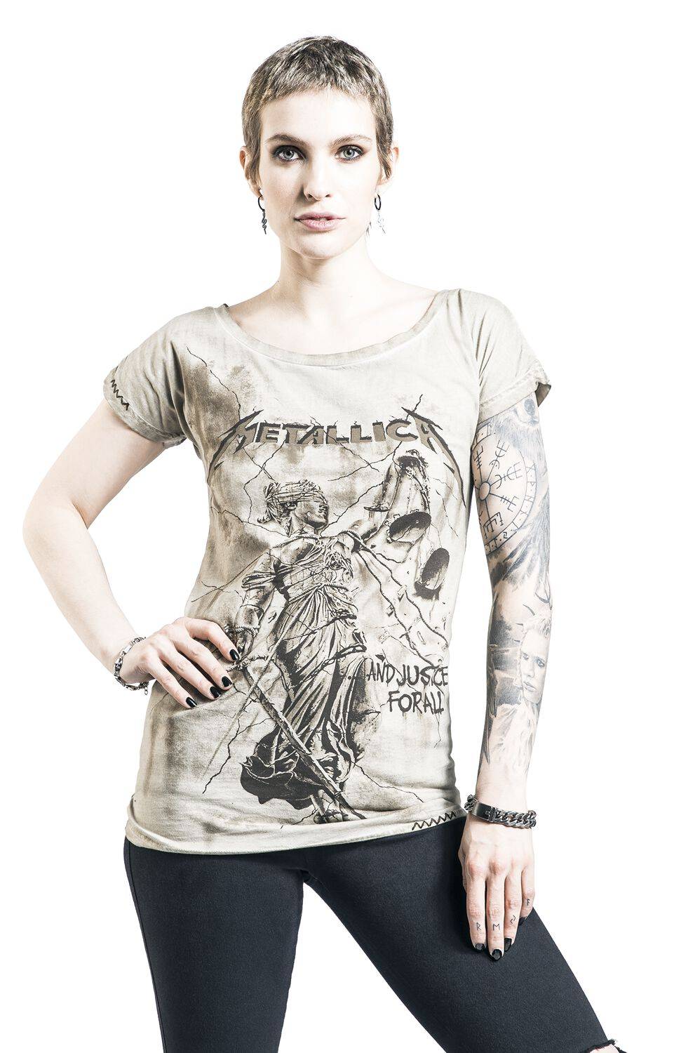 EMP T-Shirt khaki von Metallica Räumungsverkauf