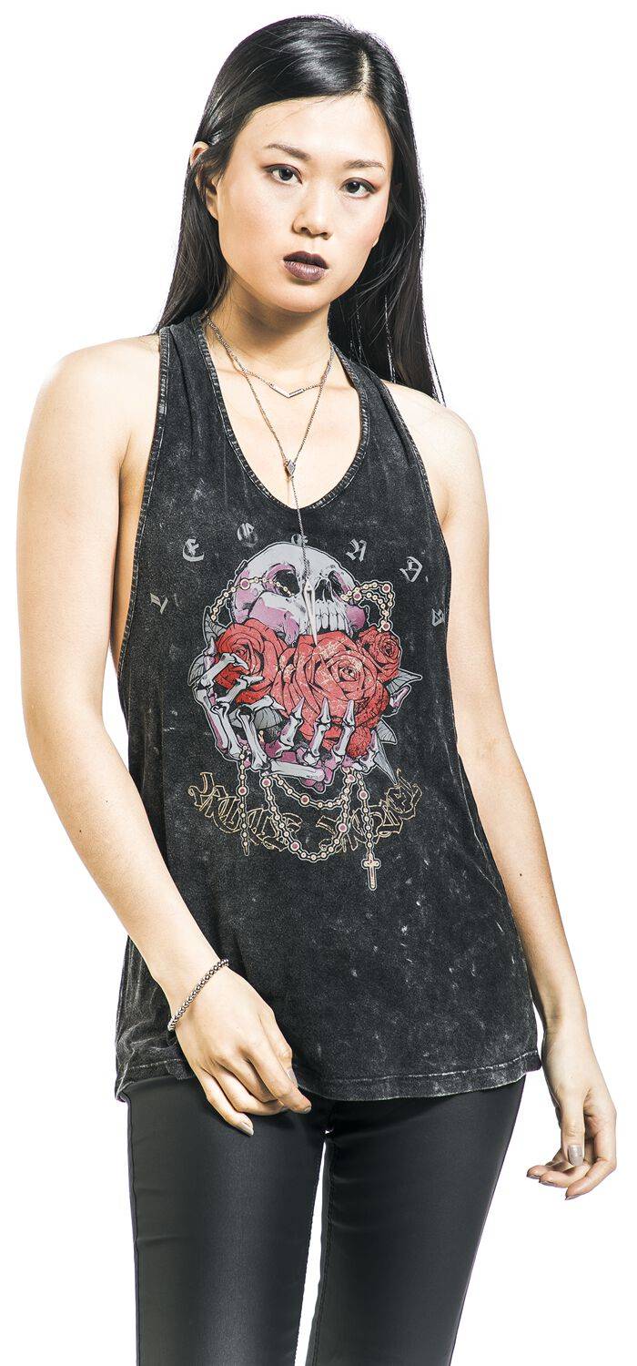 EMP Top schwarz von Rock Rebel by EMP Sonderangebote