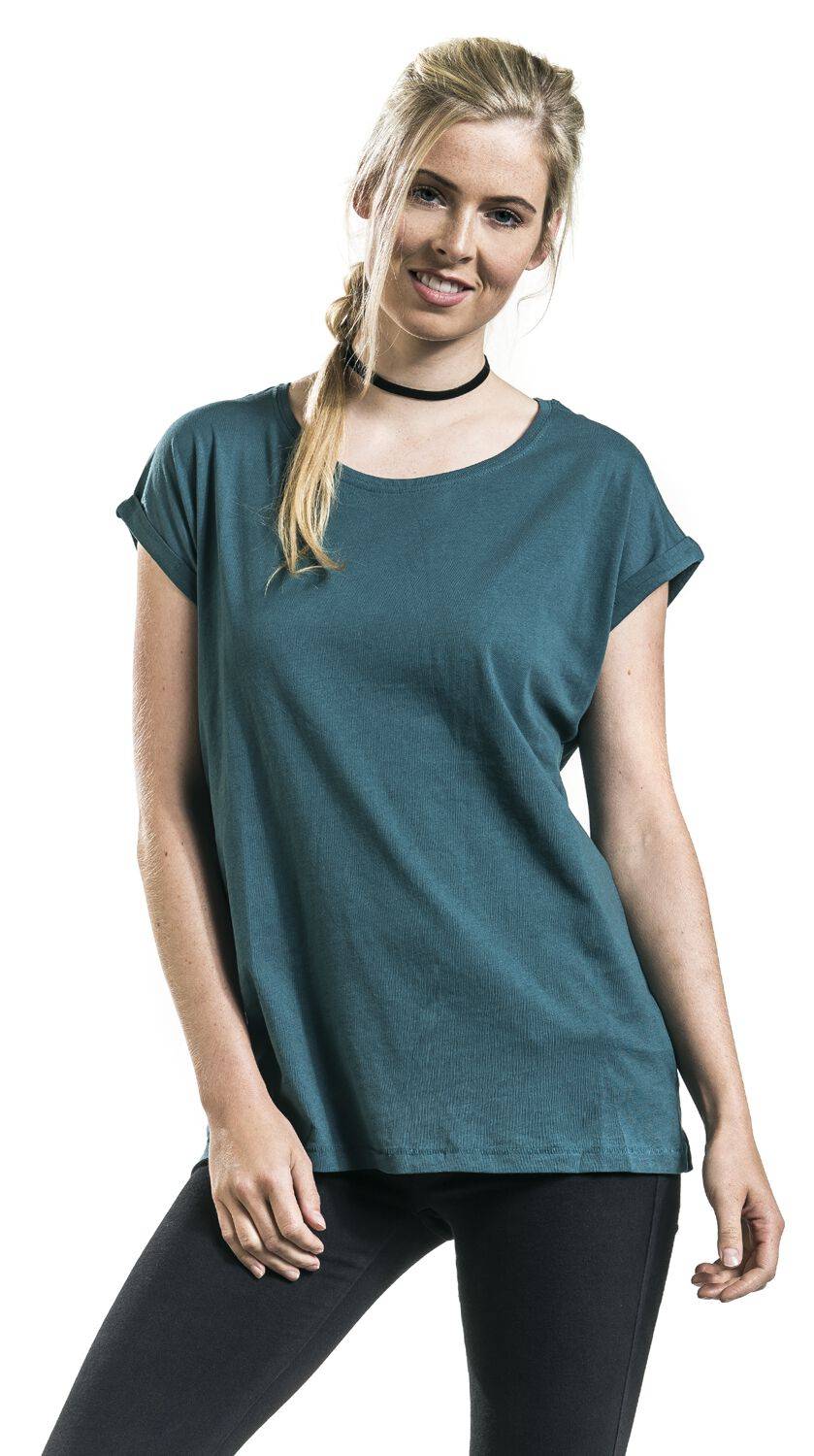 EMP "Ladies Extended Shoulder Tee" T-Shirt petrol von Urban Classics Wochenangebot
