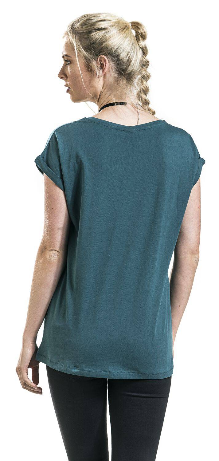 EMP "Ladies Extended Shoulder Tee" T-Shirt petrol von Urban Classics Wochenangebot