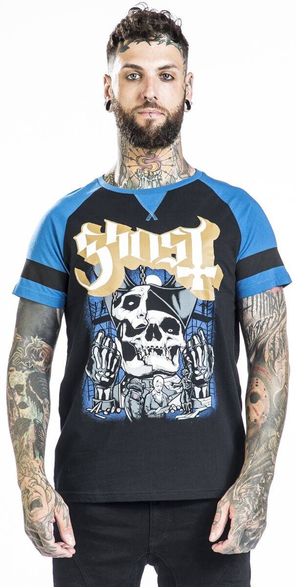 EMP "EMP Signature Collection" T-Shirt schwarz/blau von Ghost Zeitbegrenzte Promotion