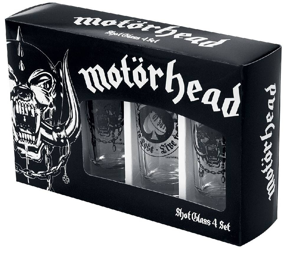 EMP "Motörhead Logo" Schnapsglas-Set klar von Motörhead 2025
