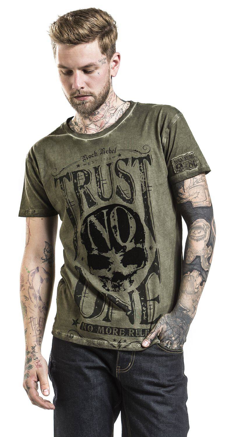 EMP T-Shirt grün von Rock Rebel by EMP Fabrikladen