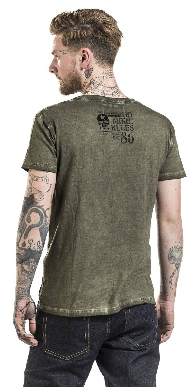 EMP T-Shirt grün von Rock Rebel by EMP Fabrikladen