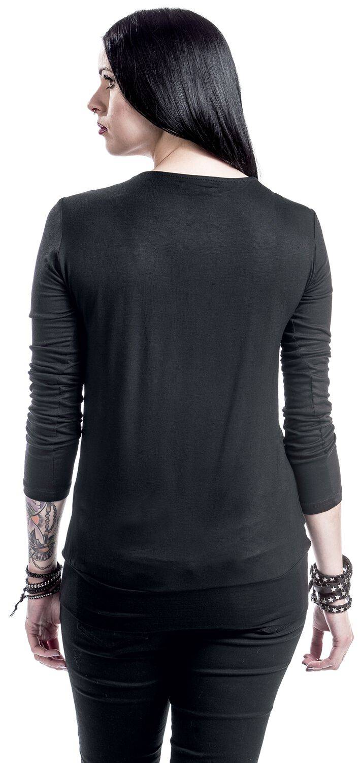 EMP Langarmshirt schwarz von Black Premium by EMP Begrenzt auf 3 Tage