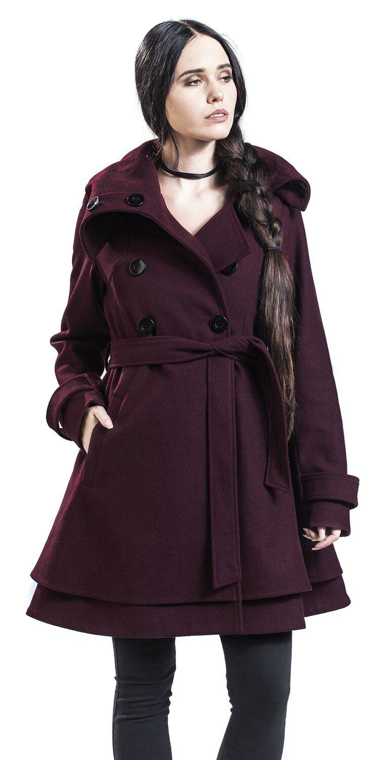EMP Wintermantel dunkelrot von Black Premium by EMP Speichern exportieren
