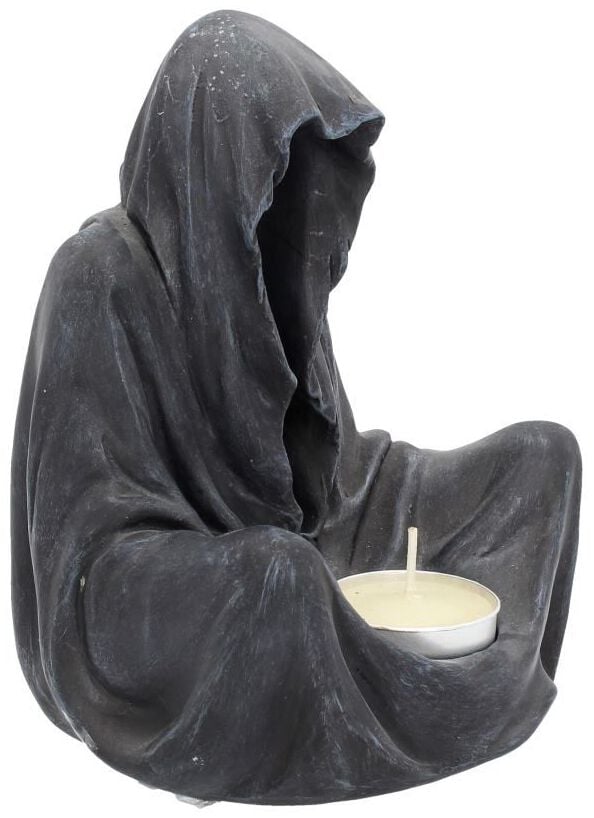 EMP "Final Flame" Kerzenständer schwarz von Nemesis Now zollfrei