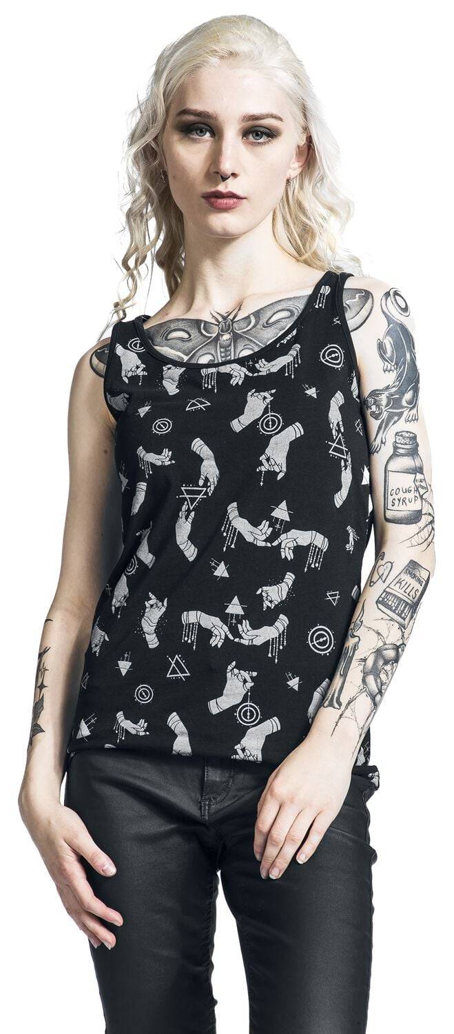 EMP Top schwarz von Gothicana by EMP Fabrikpreis