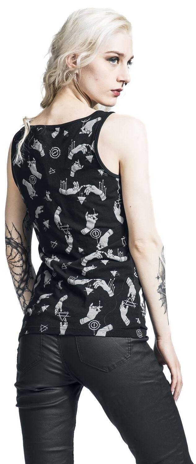 EMP Top schwarz von Gothicana by EMP Fabrikpreis