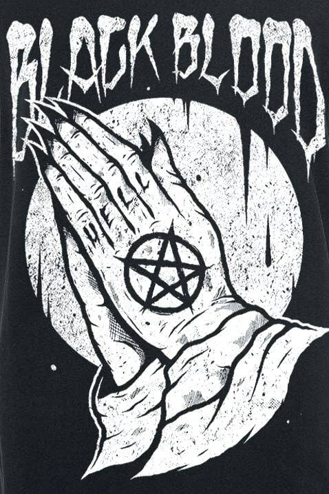 EMP "Praying Hands" Tank-Top schwarz von Black Blood by Gothicana Rabatt