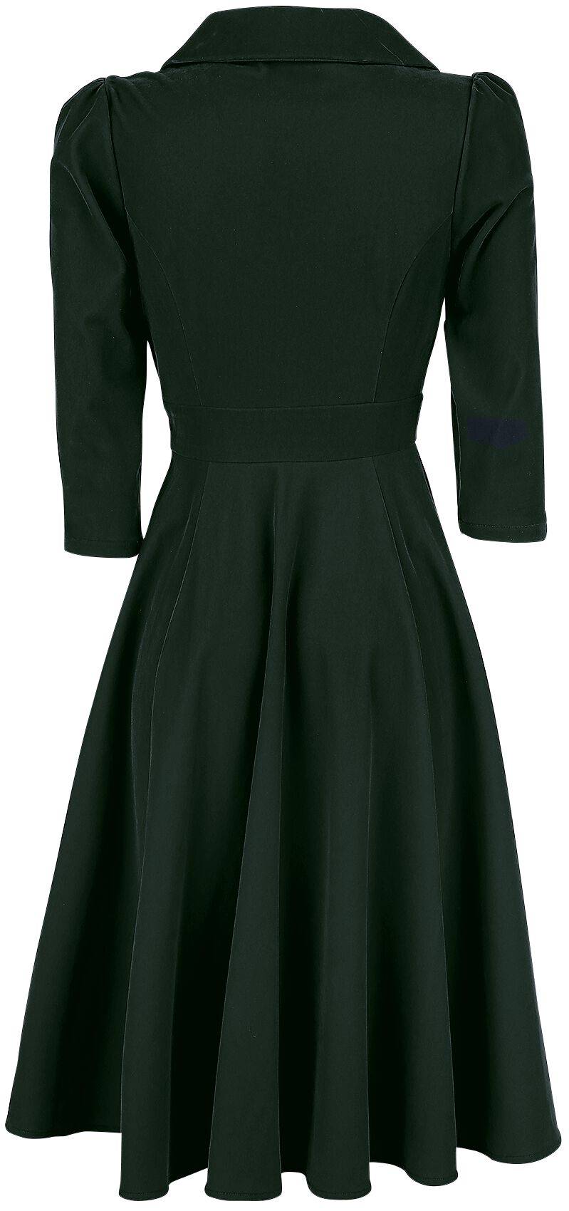 EMP "Glamorous Velvet Tea Dress" Mittellanges Kleid dunkelgrün von H&R London Flash Sale