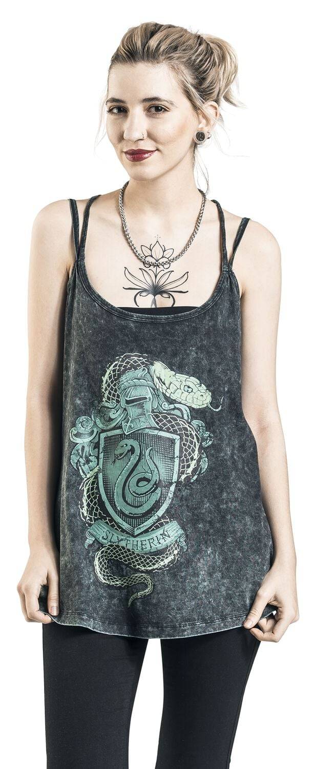 EMP "Slytherin Crest" Top dunkelgrün von Harry Potter Black Friday