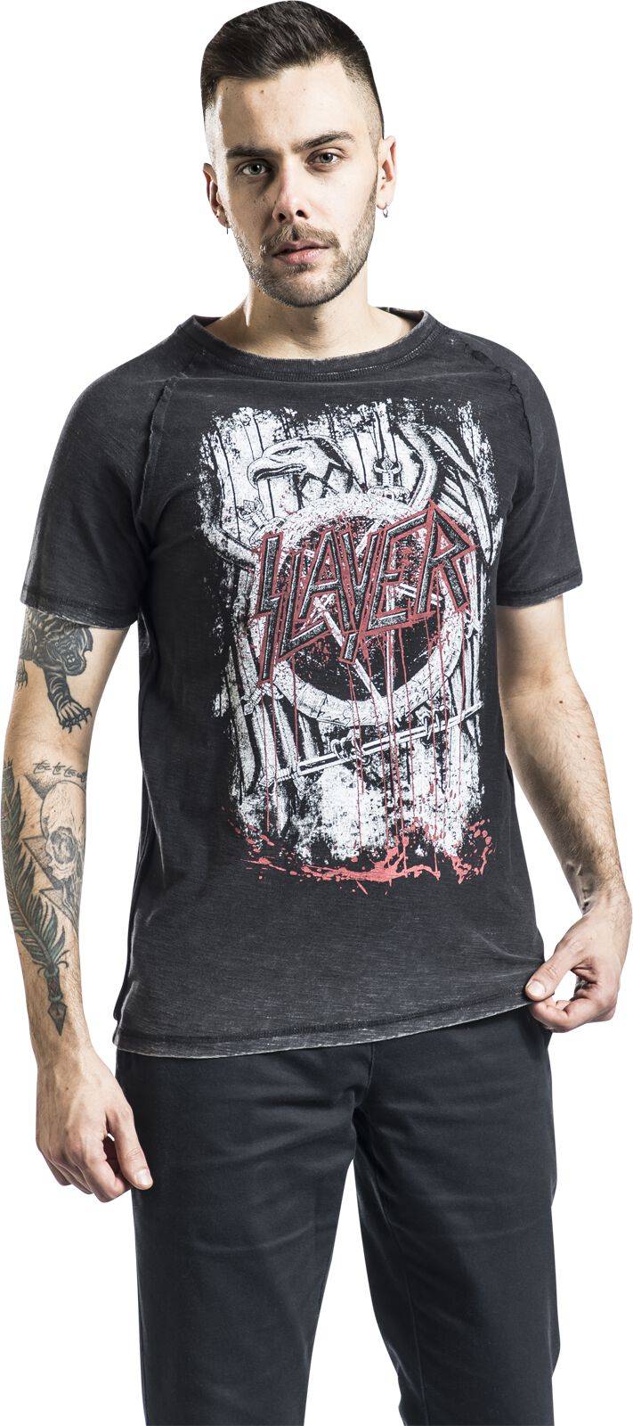 EMP "EMP Signature Collection" T-Shirt dunkelgrau/grau von Slayer Vatertagsangebot