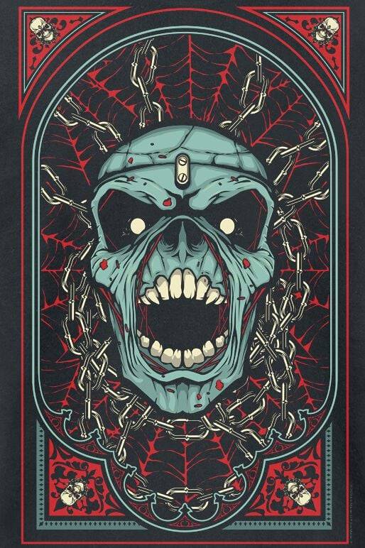 EMP "Piece Of Mind" T-Shirt schwarz von Iron Maiden Sonderangebot der Fabrik