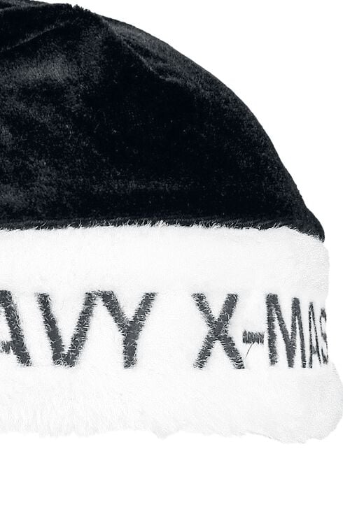 EMP "Weihnachtsmütze" Mütze schwarz/weiß von Heavy X-Mas Schlussverkauf