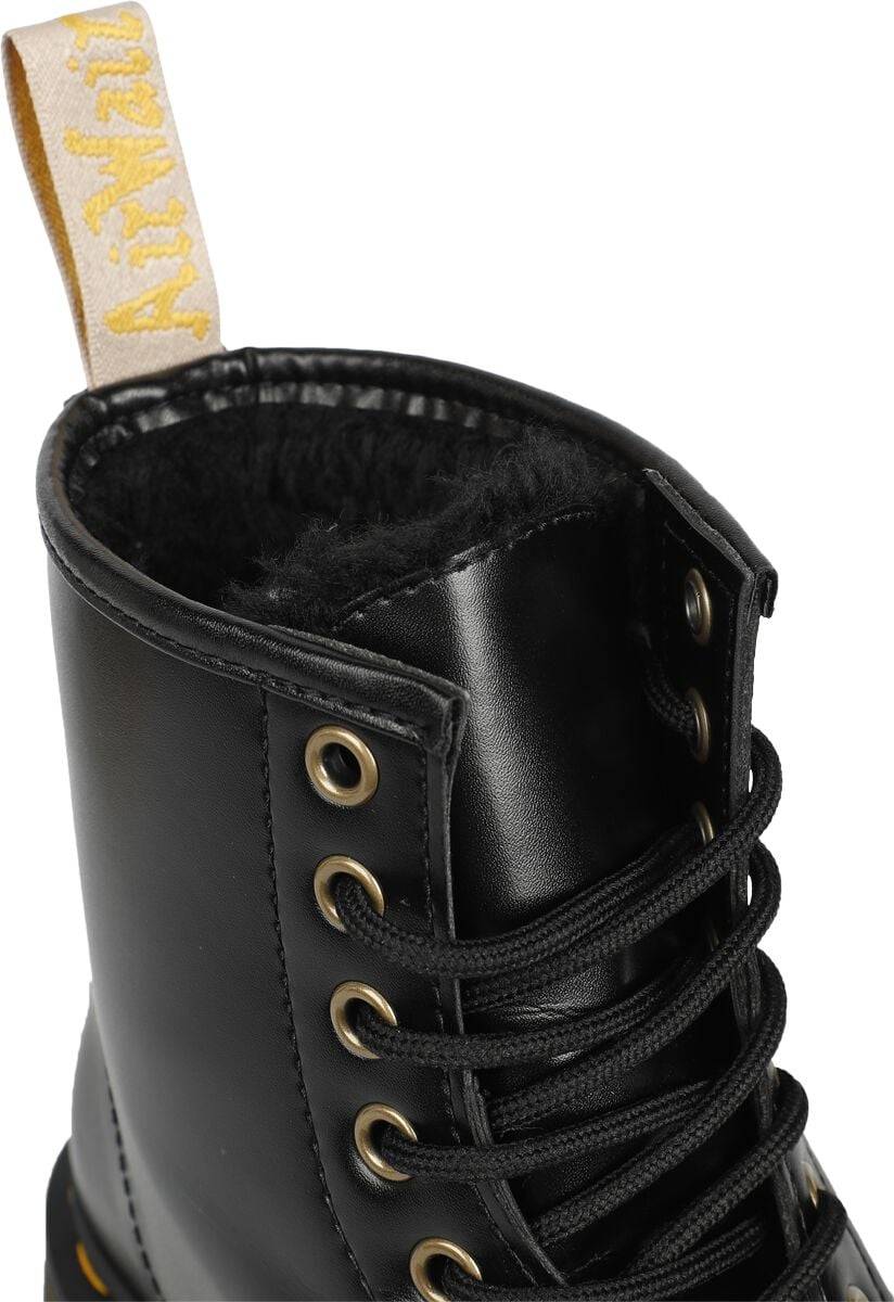 EMP "Vegan 1460 - Black Norfolk Flat" Boot schwarz von Dr. Martens Versandkostenfrei
