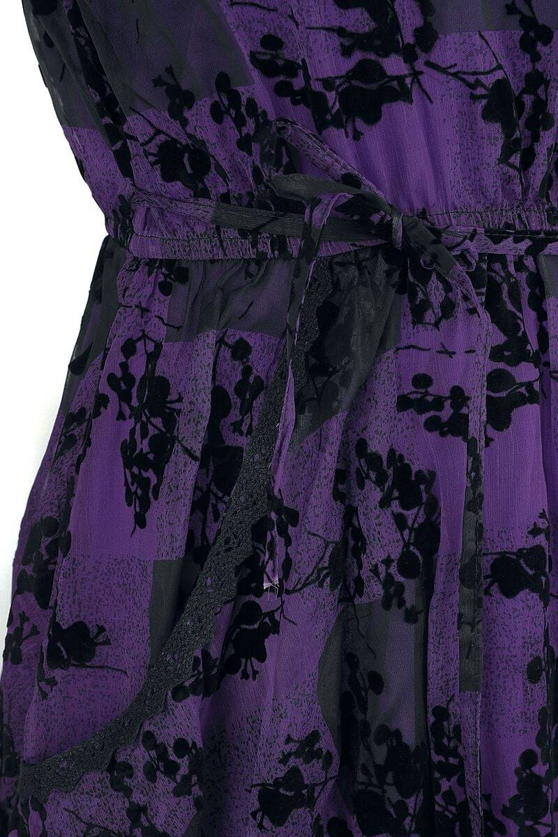 EMP "Ilsa Dress" Kurzes Kleid schwarz/lila von Innocent Begrenztes Angebot
