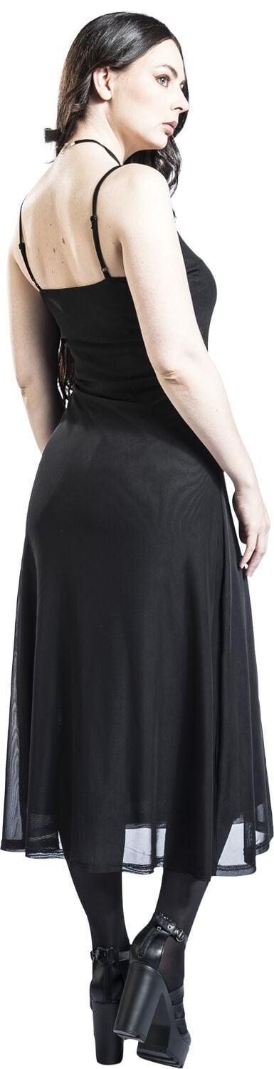 EMP "Araxiel Mesh Dress" Langes Kleid schwarz von Banned Alternative Preisnachlass