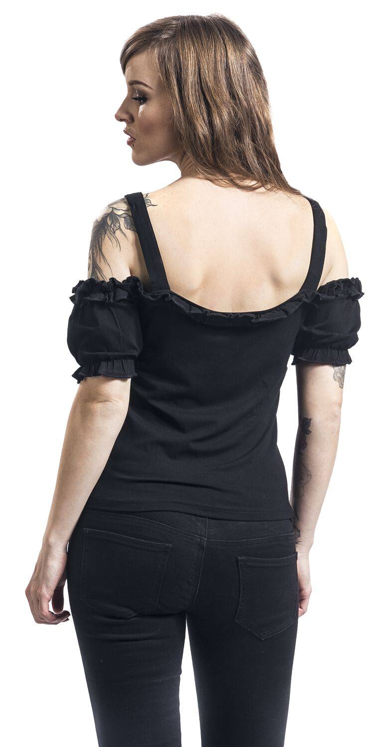EMP T-Shirt schwarz von Gothicana by EMP Valentinstagsangebot