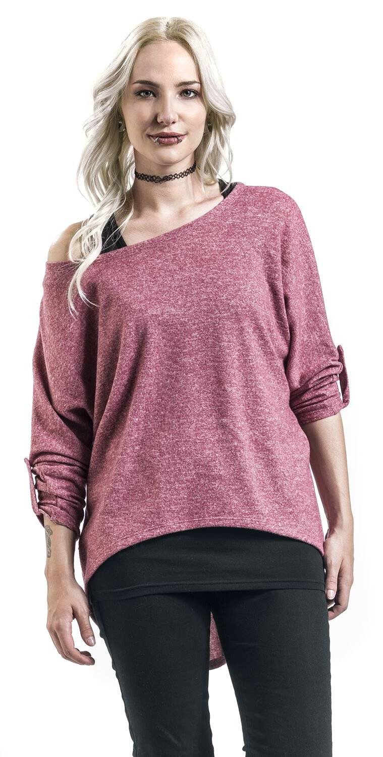 EMP Langarmshirt bordeaux/schwarz von RED by EMP Jubiläumsangebot