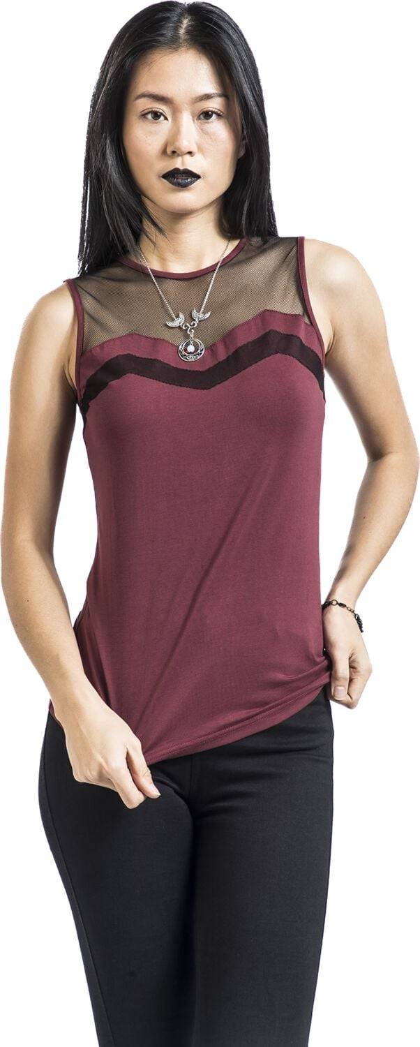 EMP Top rot von Rock Rebel by EMP Lagerräumung